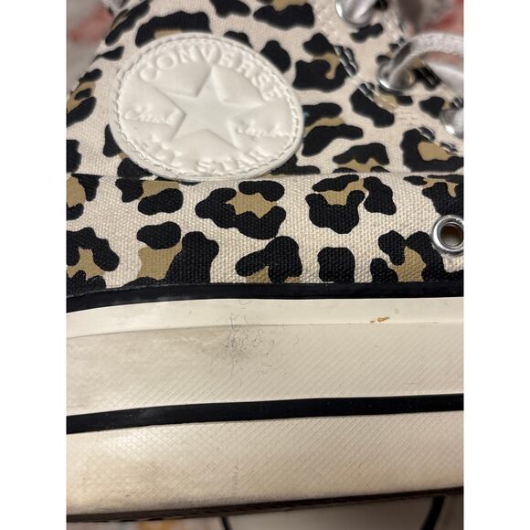 Converse Leopard Print High Top Sneakers Women’s 7 - Picture 8 of 8